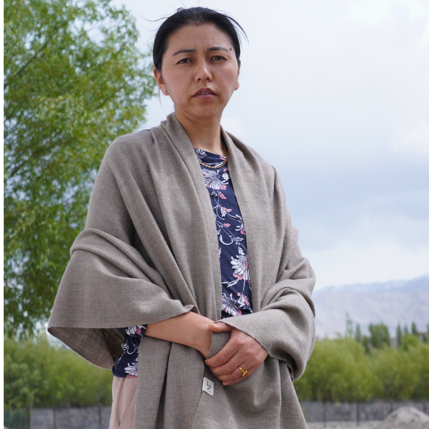 Grey Pashmina  Shawl