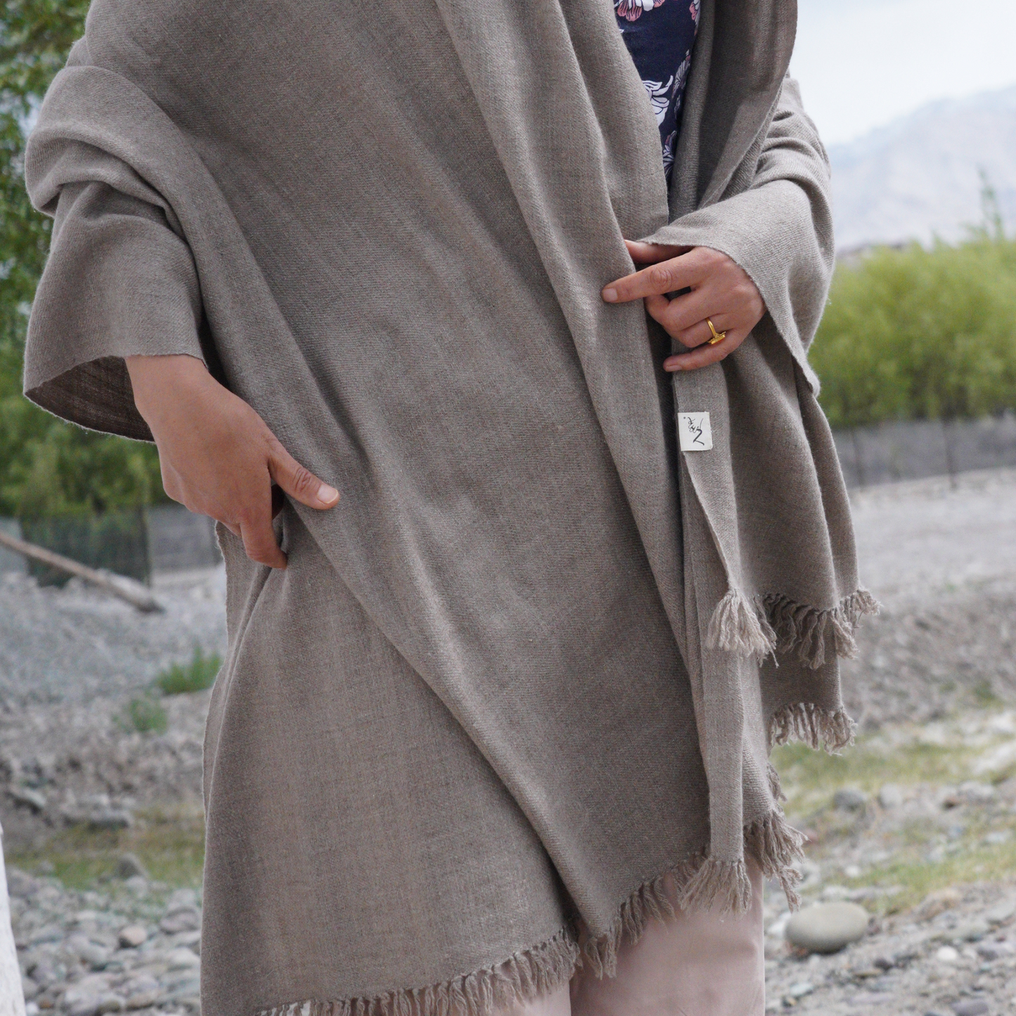 Grey Pashmina  Shawl